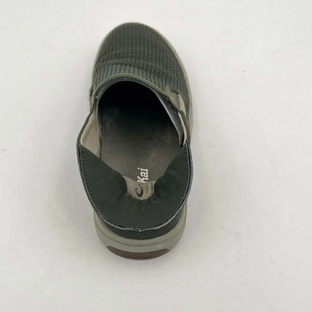 OLUKAI Laeahi Slip-On Shoes Sneakers NORI Nori Green Men’s 8